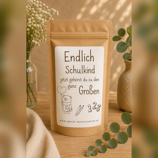 Endlich Schulkind / Früchte-/ Kräutertee oder Trinkschokolade