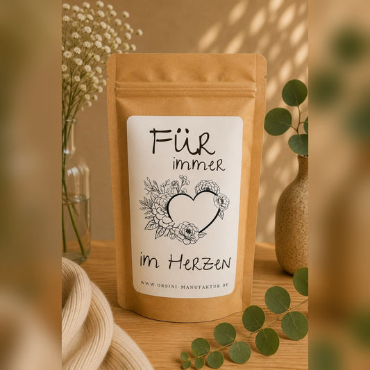 Für immer im Herzen / Früchte-/ Kräutertee oder Trinkschokolade