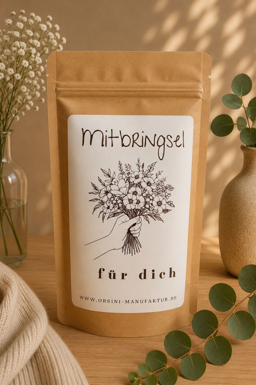 Mitbringsel für dich / Früchte-/ Kräutertee oder Trinkschokolade