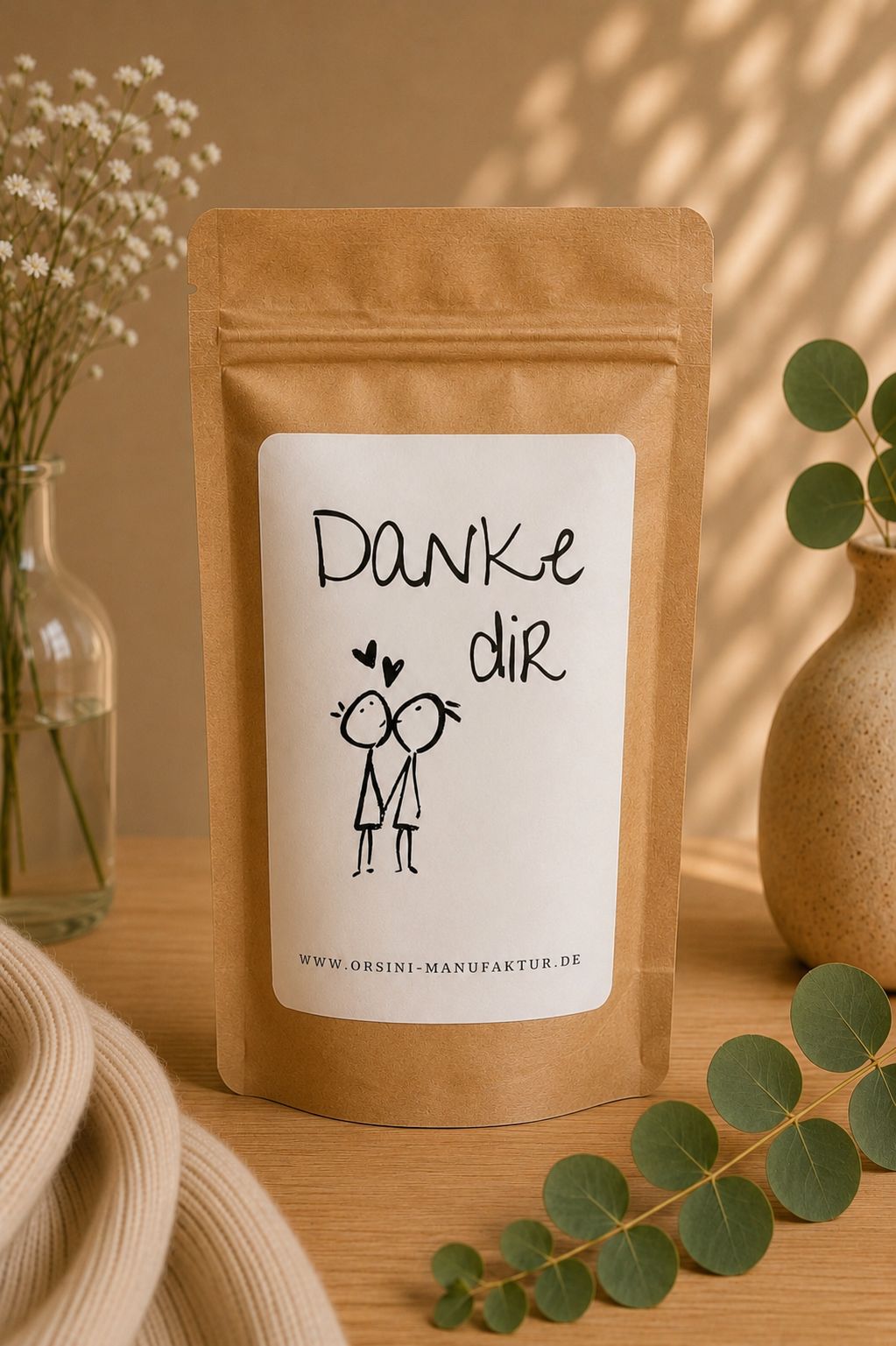 Danke / Früchte-/ Kräutertee oder Trinkschokolade