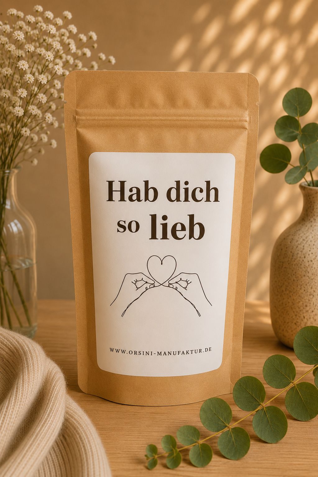Hab dich so lieb / Früchte-/ Kräutertee oder Trinkschokolade