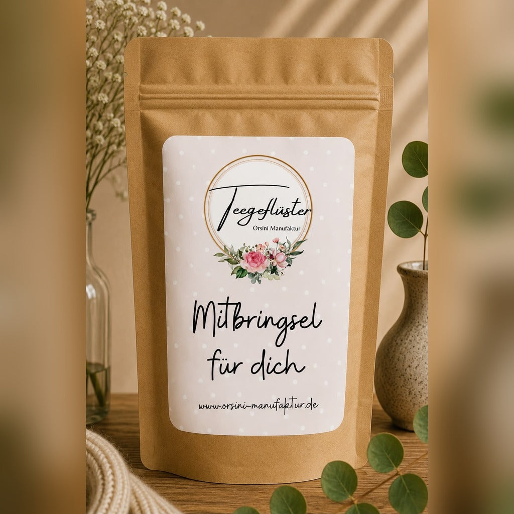 Mitbringsel für dich / Früchte-/ Kräutertee oder Trinkschokolade