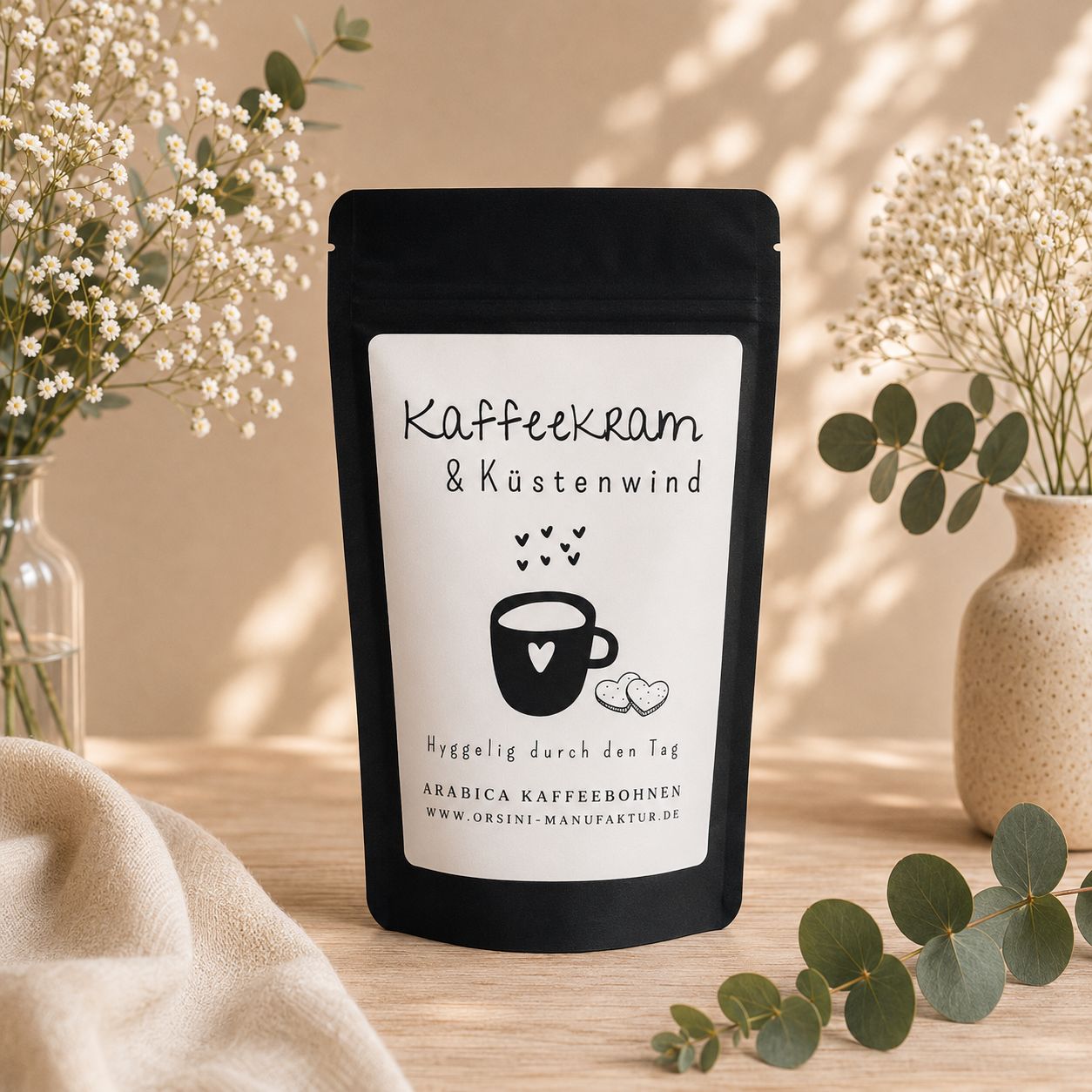 Kaffeekram & Küstenwind – 100 % Arabica Kaffee aus Äthiopien, handgeröstet in der Orsini Manufaktur