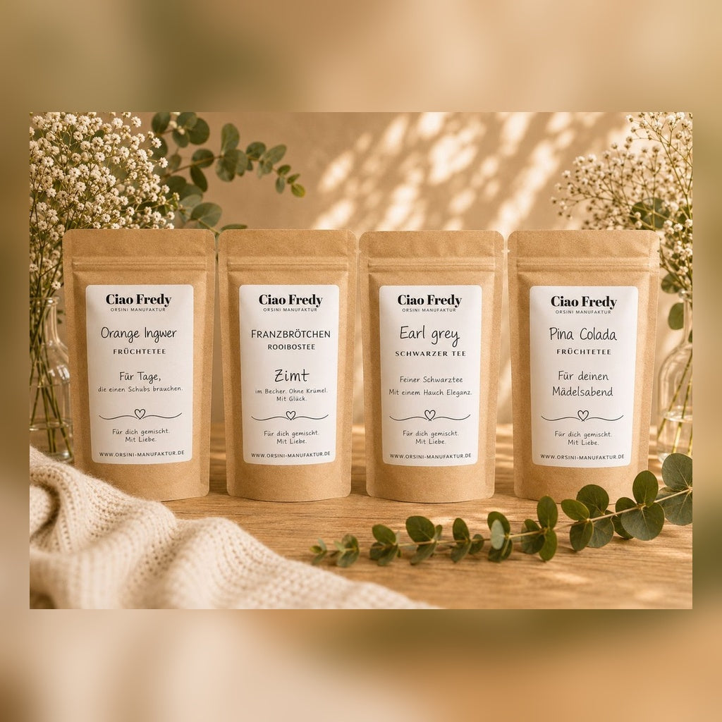 Teezeit und Trinkschokoladenglück
