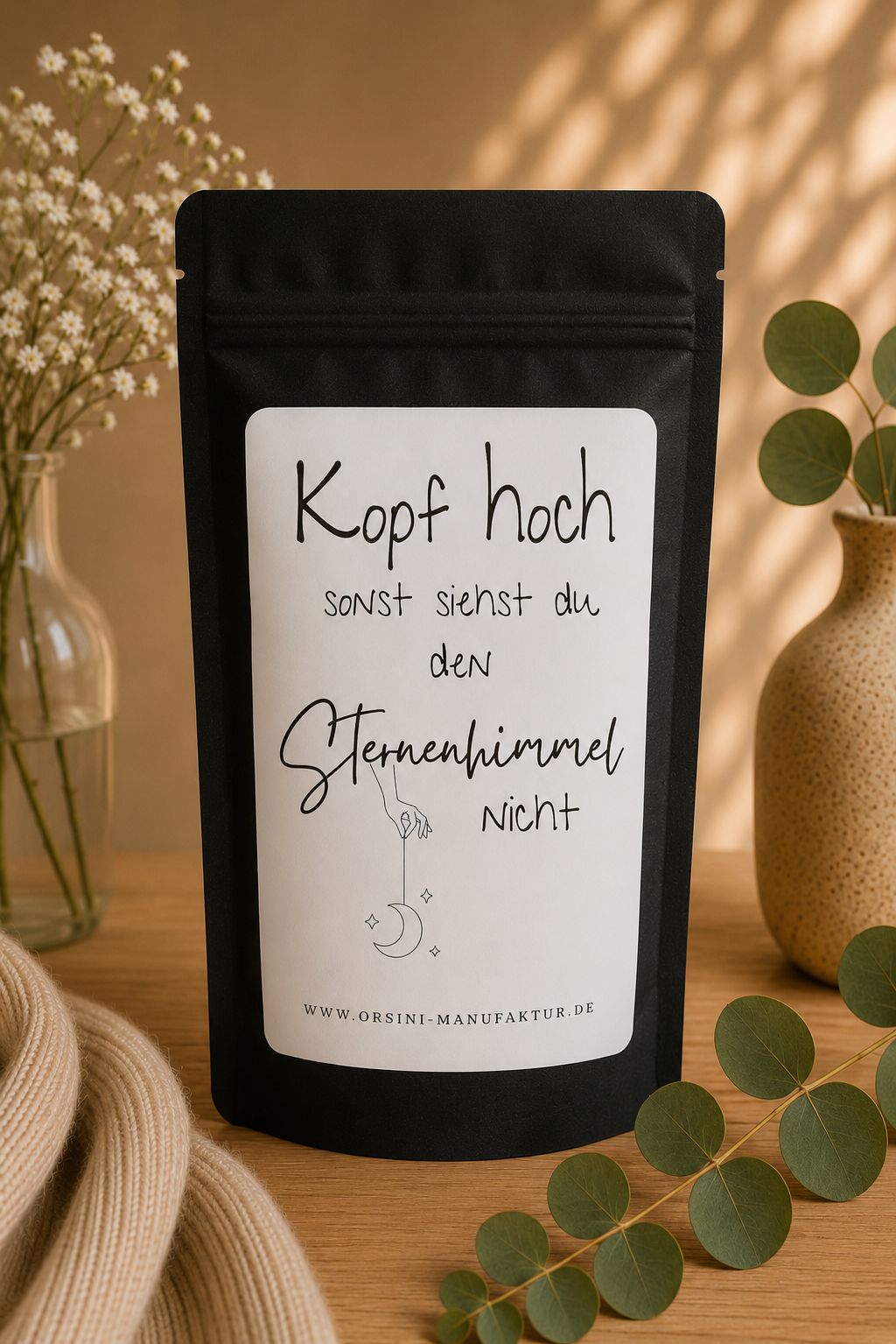 Kopf hoch sonst siehst du den Sternenhimmel nicht / Früchte-/ Kräutertee oder Trinkschokolade