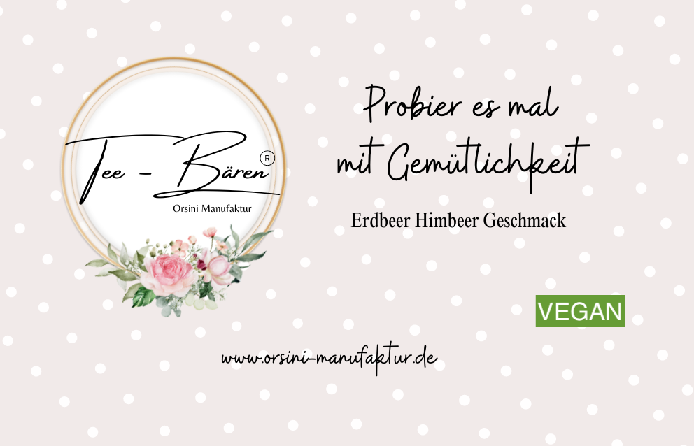 Tee-Bären® Erdbeer Himbeer Geschmack / Probier es mal mit Gemütlichkeit