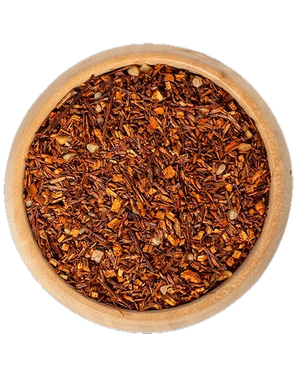 Franzbrötchen Rooibostee / Zimt im Becher. Ohne Krümel. Mit Glück.