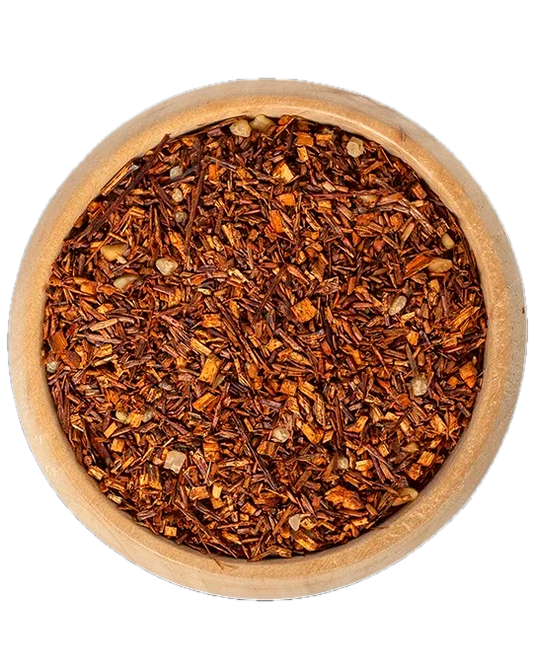 Franzbrötchen Rooibostee / Zimt im Becher. Ohne Krümel. Mit Glück.