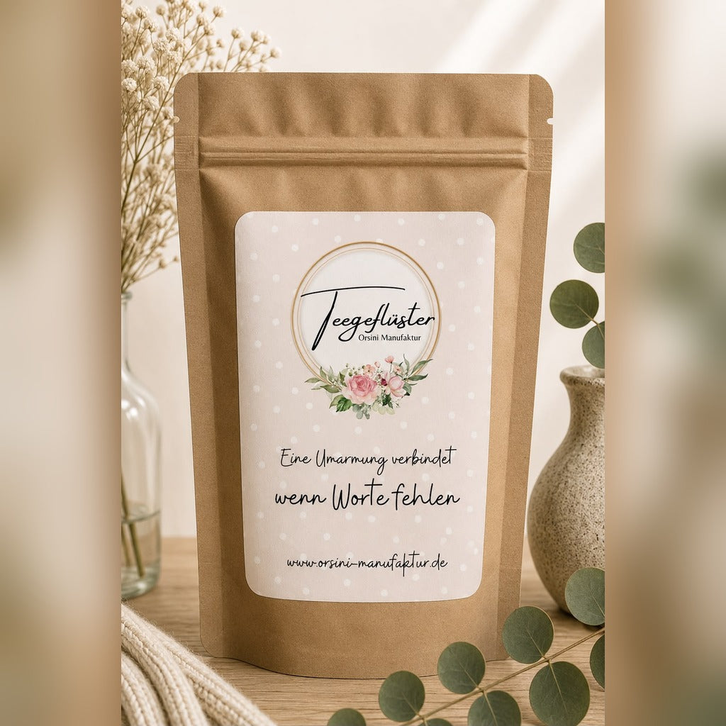 Eine Umarmung / Früchte-/ Kräutertee oder Trinkschokolade