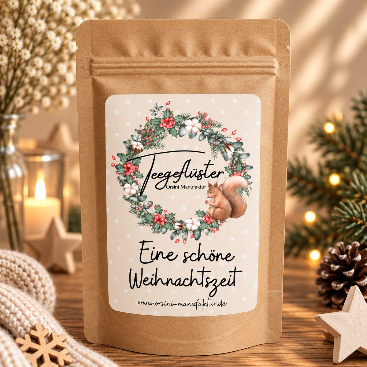 Eine schöne Weihnachtszeit / Gebrannte Mandeln Tee / Glühkirsche Tee oder Trinkschokolade