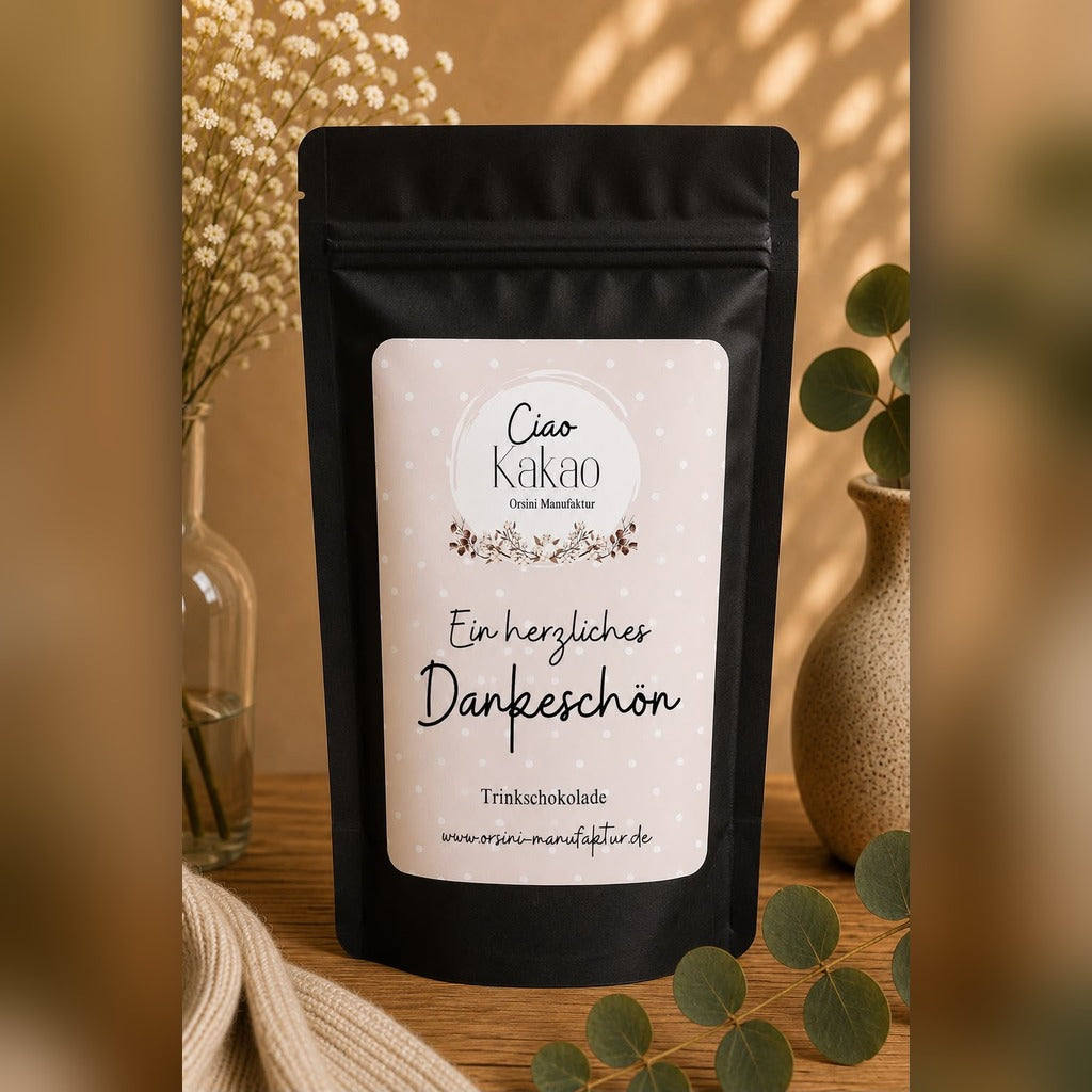 Ciao Kakao / Ein herzliches Dankeschön / Braune Trinkschokolade