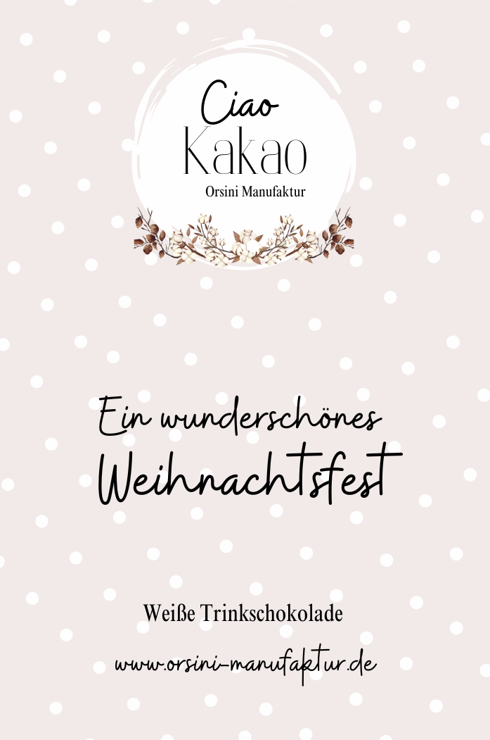 Weiße Trinkschokolade / Ein wunderschönes Weihnachtsfest