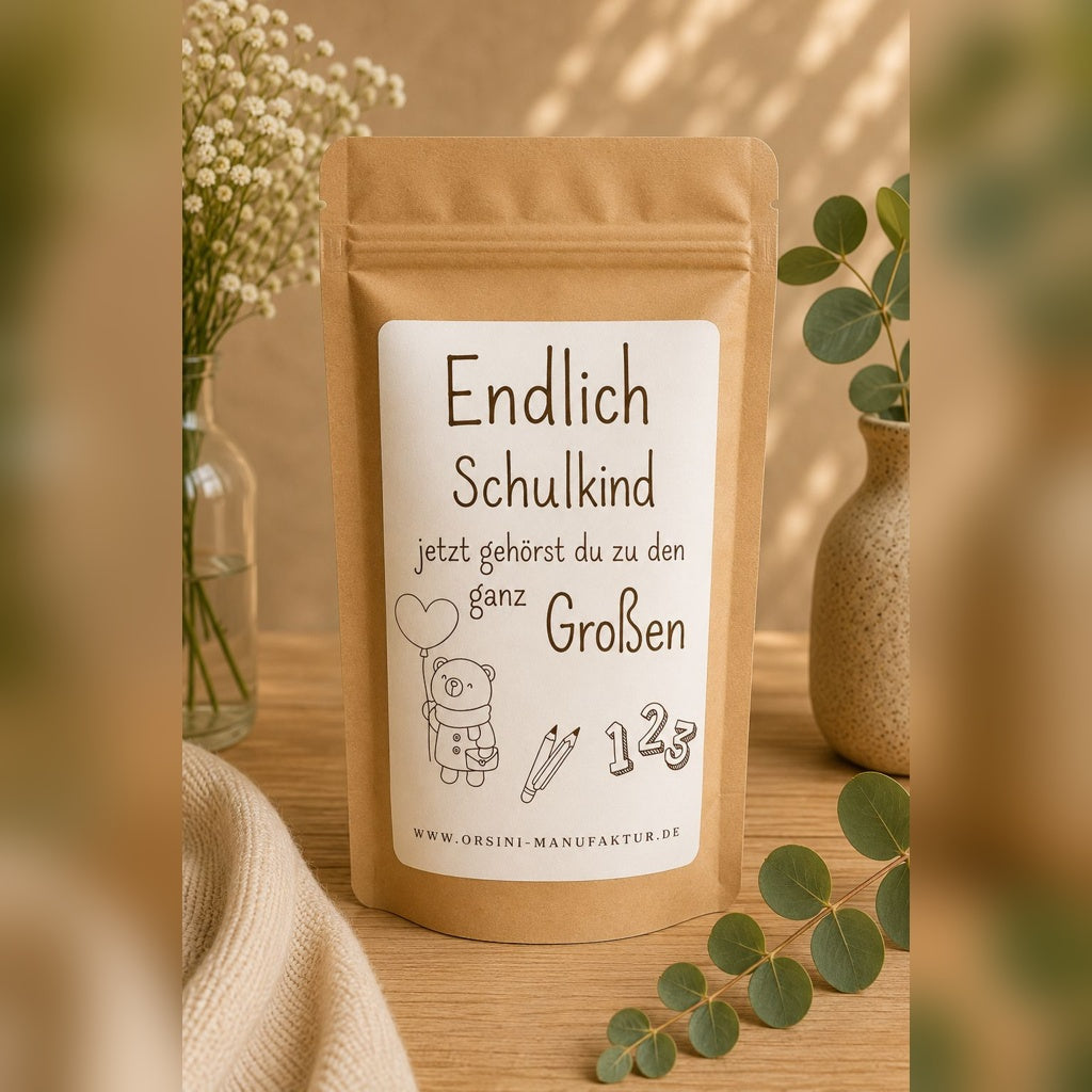 Endlich Schulkind / Früchte-/ Kräutertee oder Trinkschokolade