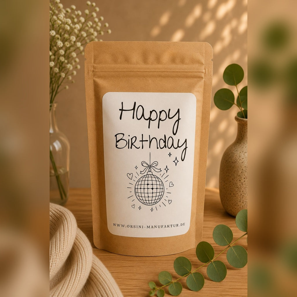Happy Birthday / Früchte-/ Kräutertee oder Trinkschokolade