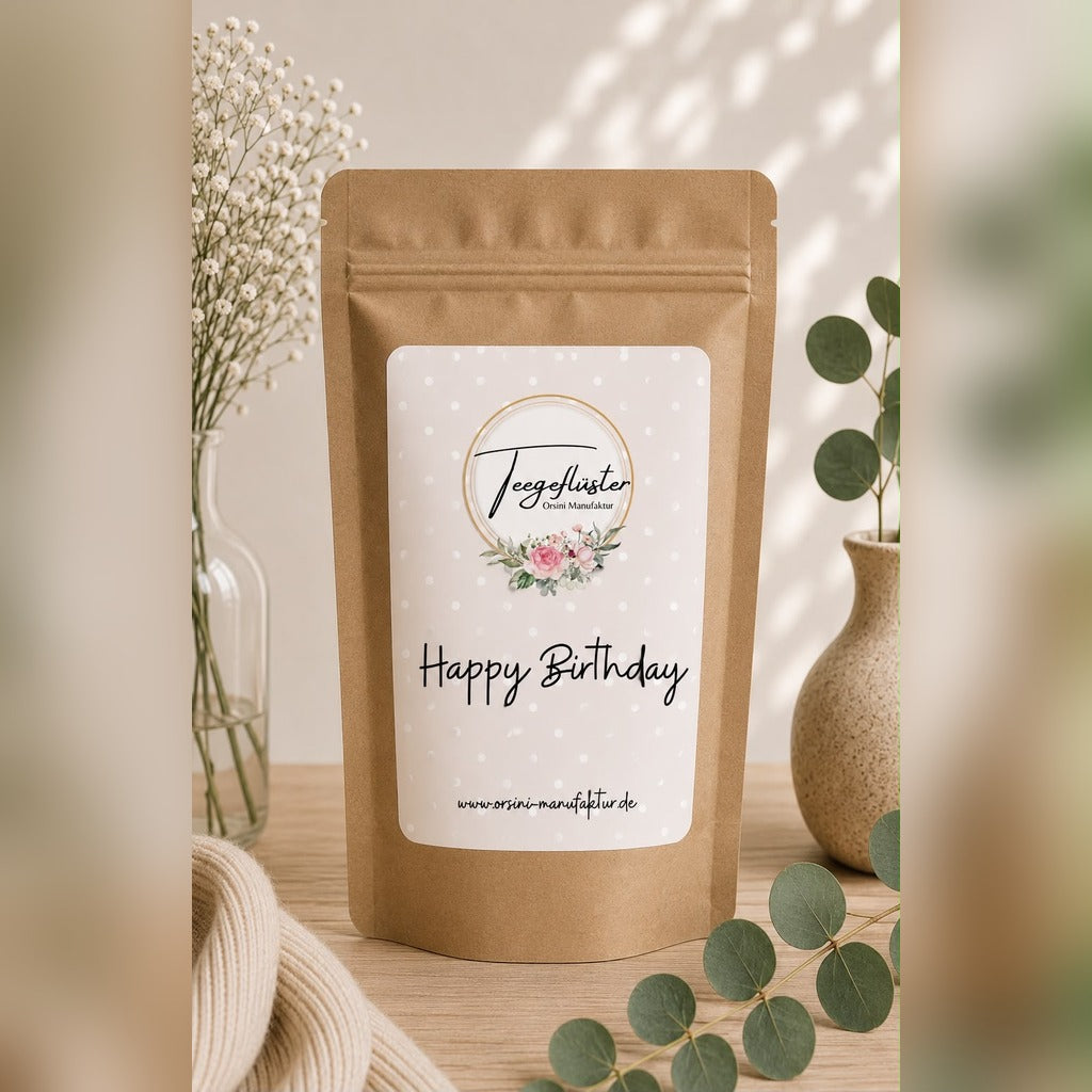 Happy Birthday / Früchte-/ Kräutertee oder Trinkschokolade