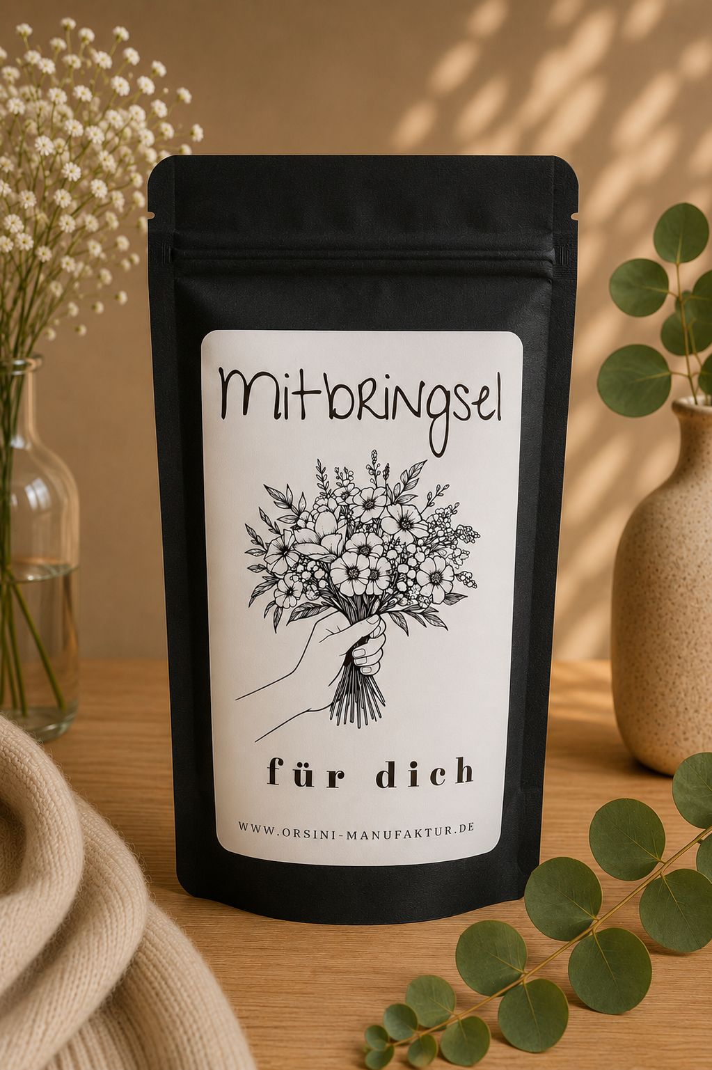Mitbringsel für dich / Früchte-/ Kräutertee oder Trinkschokolade