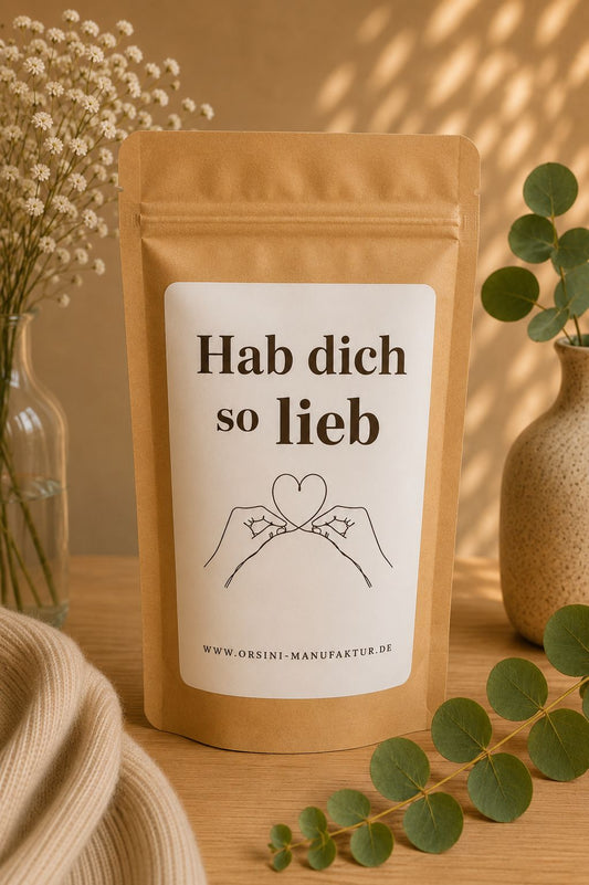 Hab dich so lieb / Früchte-/ Kräutertee oder Trinkschokolade