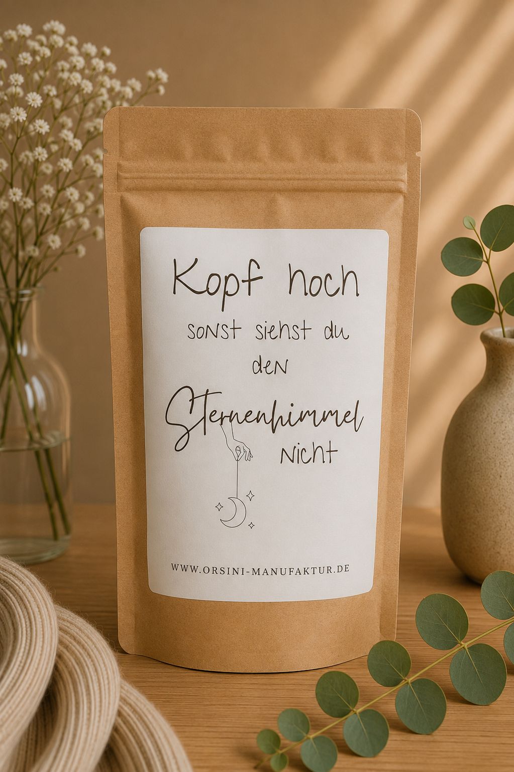Kopf hoch sonst siehst du den Sternenhimmel nicht / Früchte-/ Kräutertee oder Trinkschokolade