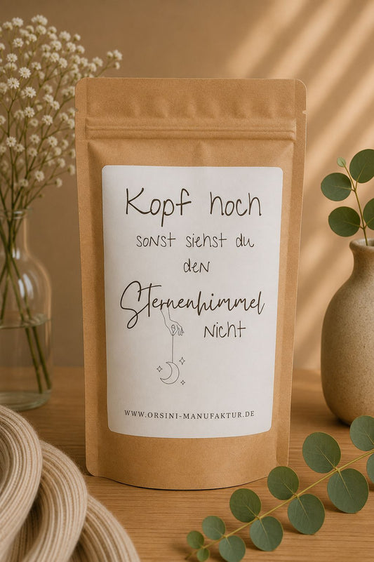Kopf hoch sonst siehst du den Sternenhimmel nicht / Früchte-/ Kräutertee oder Trinkschokolade