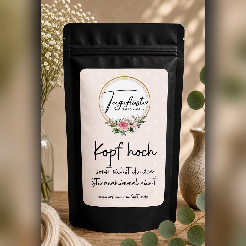 Kopf hoch sonst siehst du den Sternenhimmel nicht / Früchte-/ Kräutertee oder Trinkschokolade