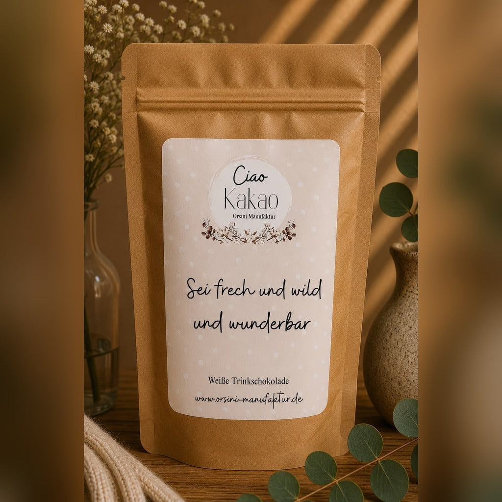 Ciao Kakao / Sei frech und wild und wunderbar / Weiße Trinkschokolade