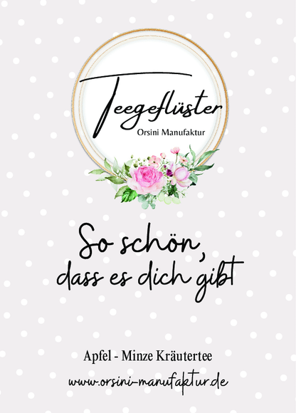 Apfel Minze Kräutertee / So schön, dass es dich gibt