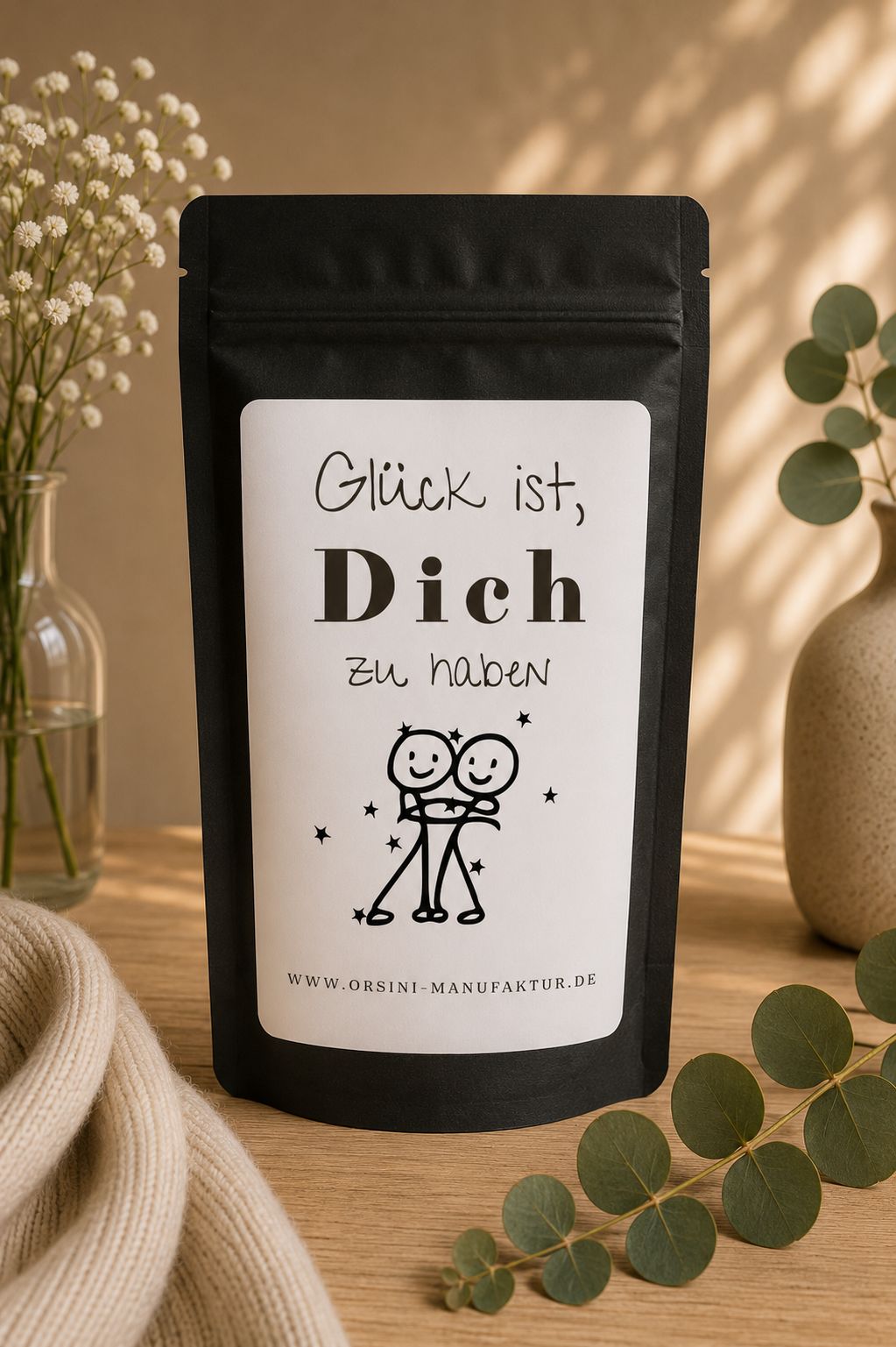Glück ist dich zu haben / Früchte-/ Kräutertee oder Trinkschokolade